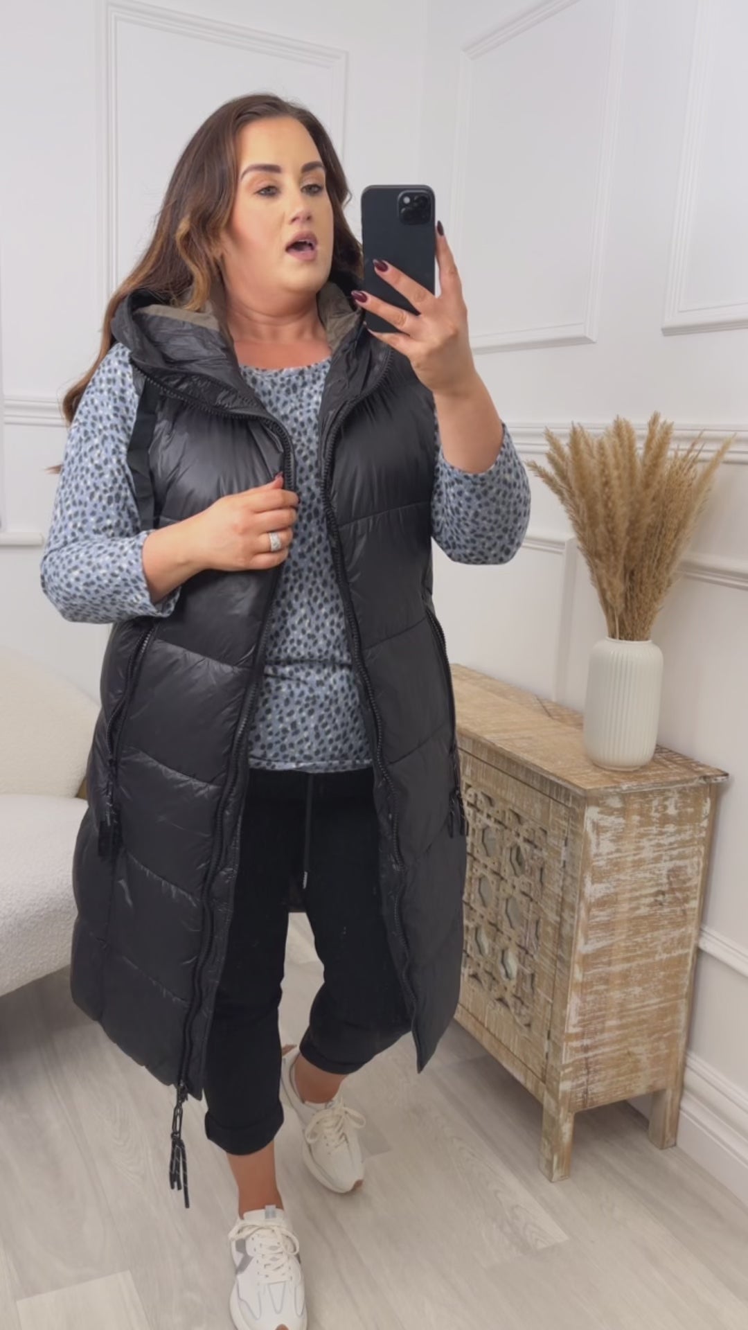 Blake Black Puffer Gilet