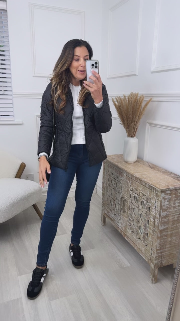 Elanie Black Padded Jacket