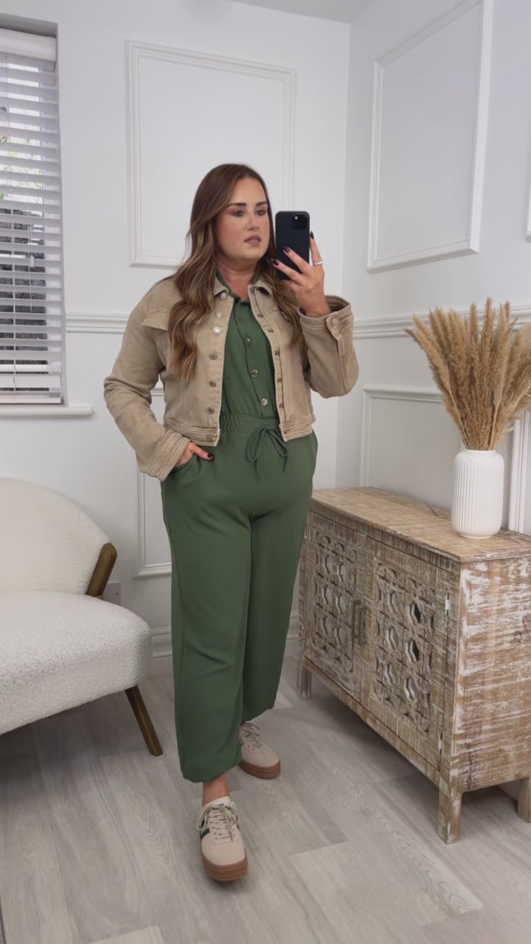 Kara Camel Denim Jacket