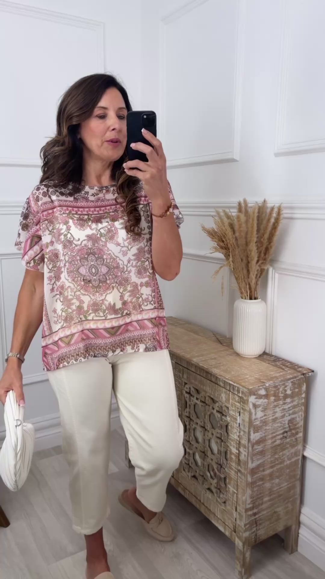 Sallymai Pink Floral Print Top