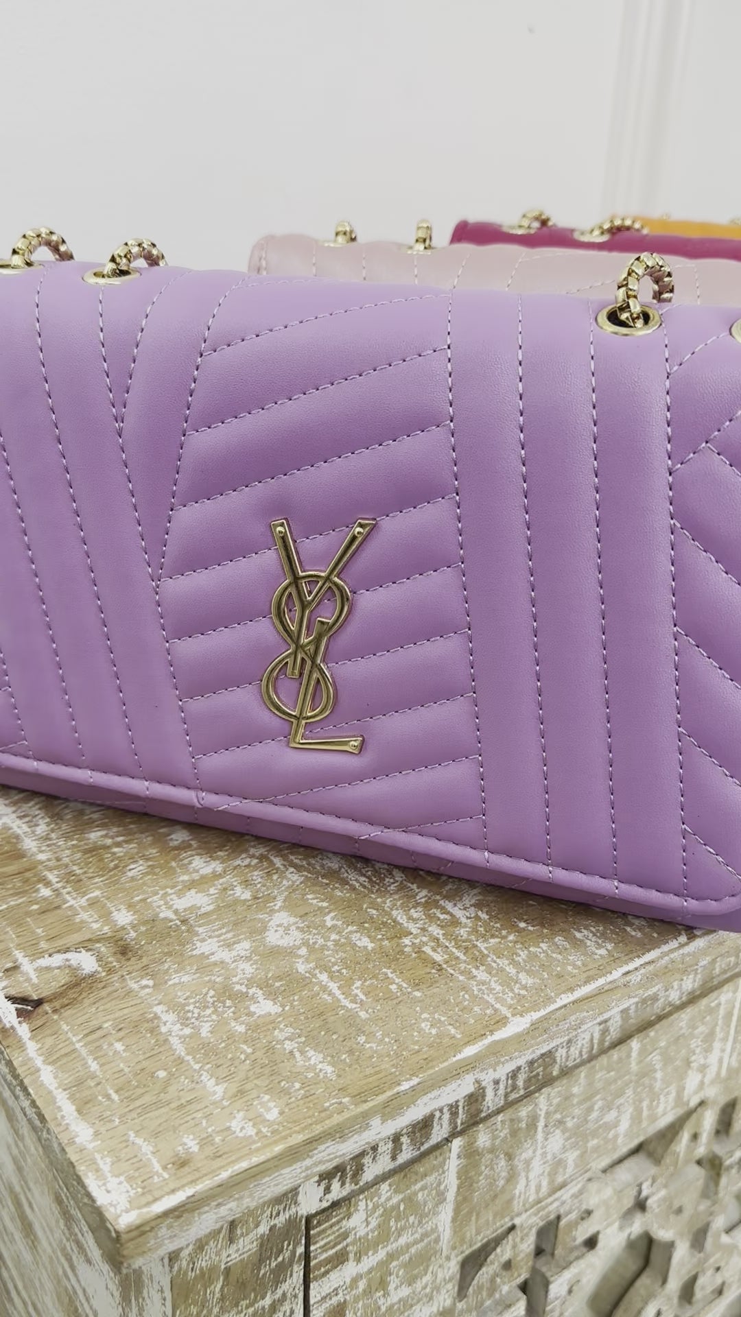 Sia Purple Quilted Bag