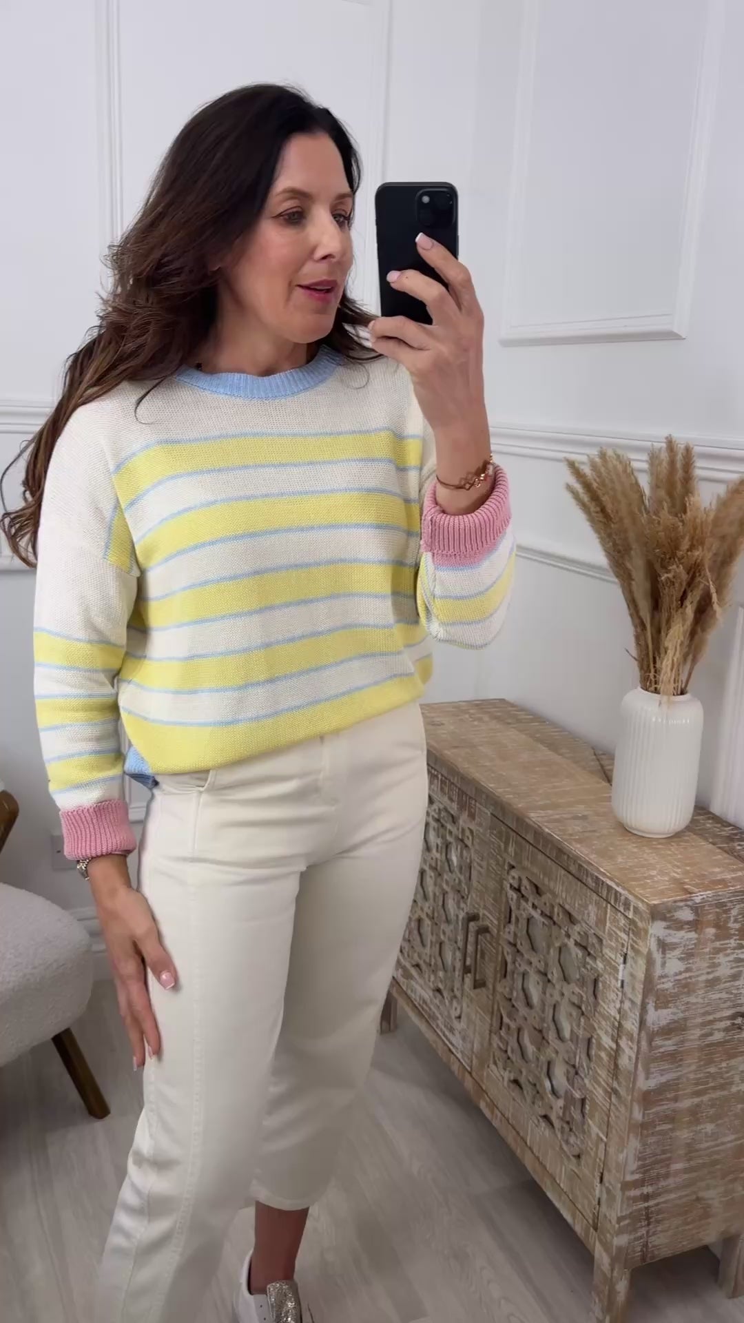 Penelope Yellow Stripe Jumper