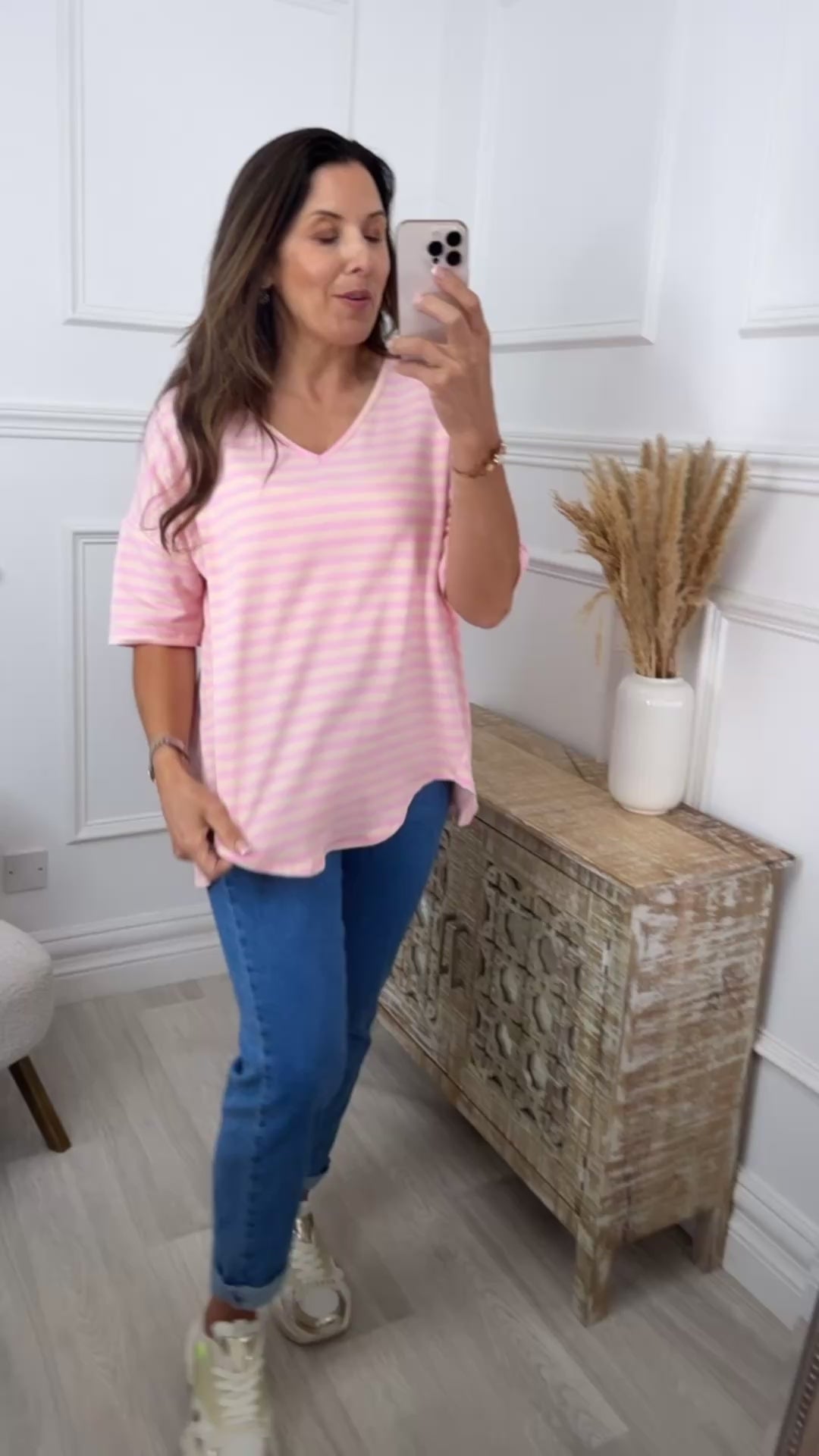 Gianna Rose Striped Shirt Top