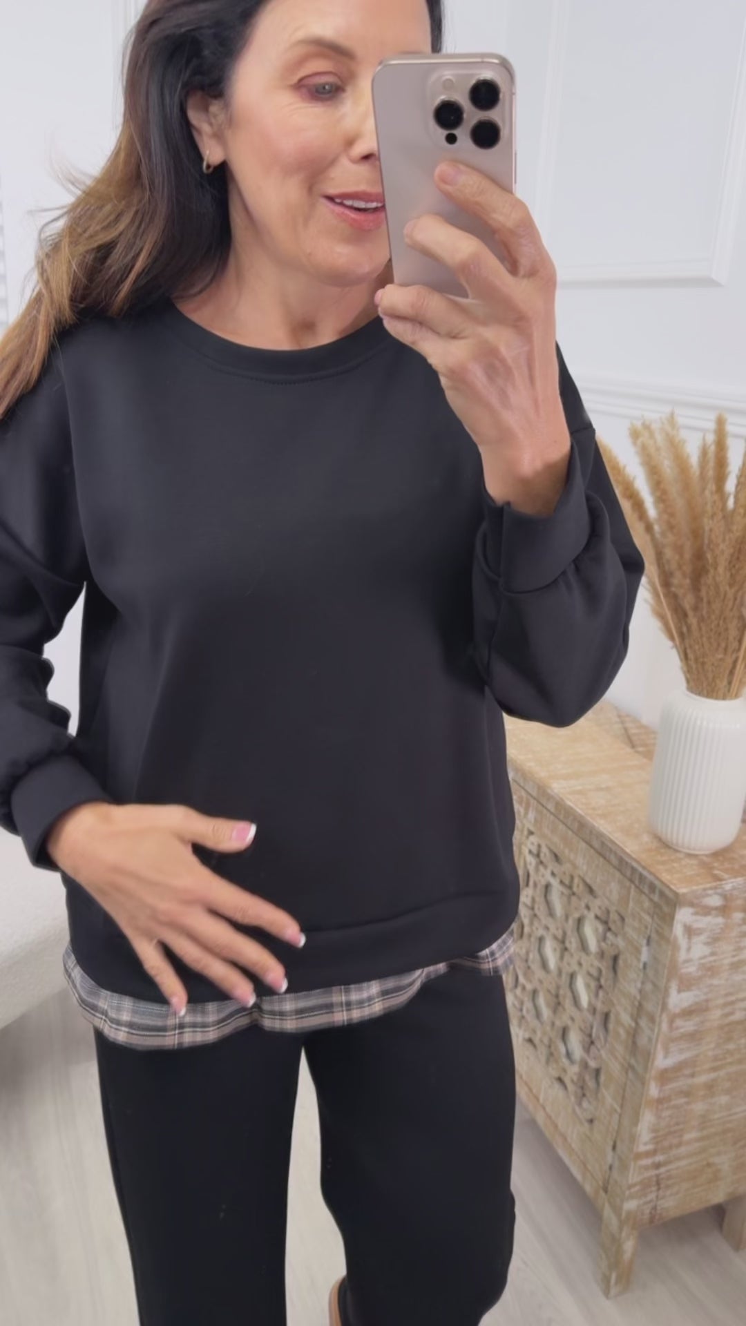 Megan Black Mock Layer Set