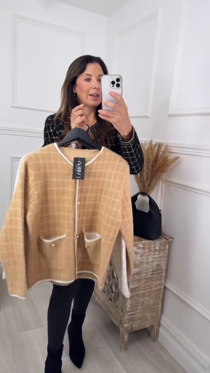 Nola Black Braid Cardigan