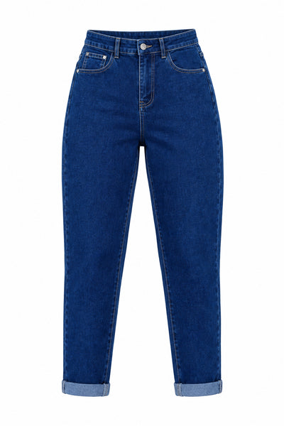 Anya Mom Fit Jeans  - Denim
