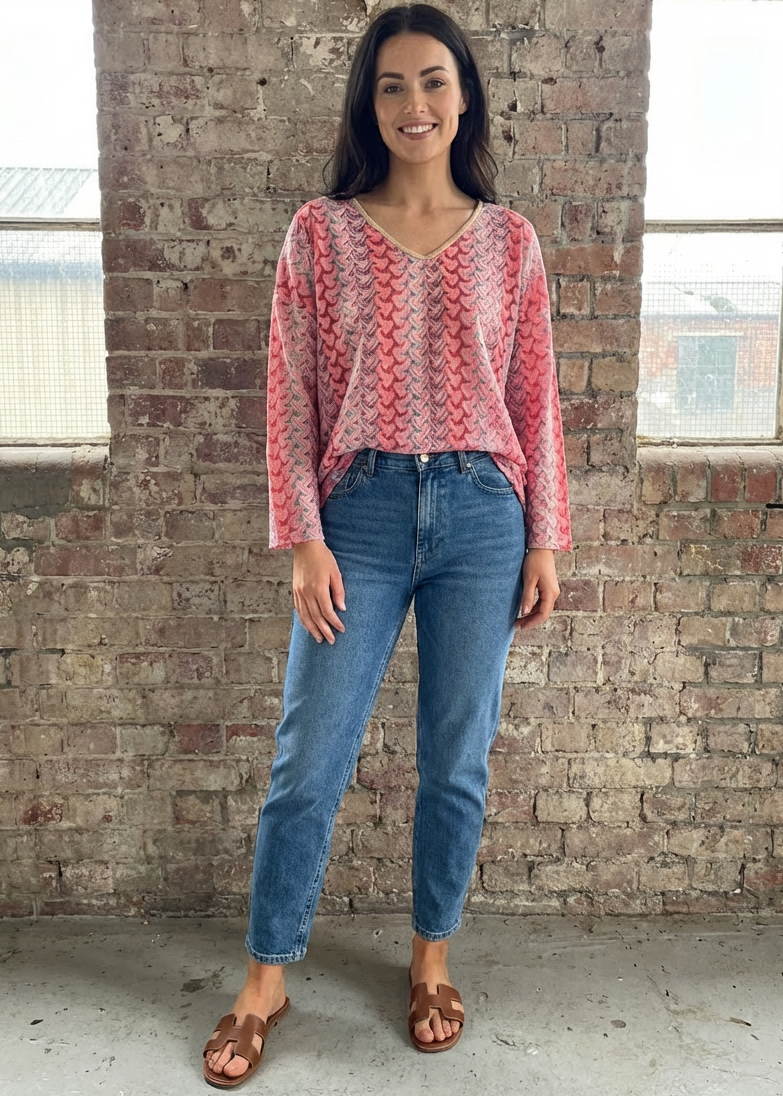 Rosslyn Pink Crochet Summer Sweater