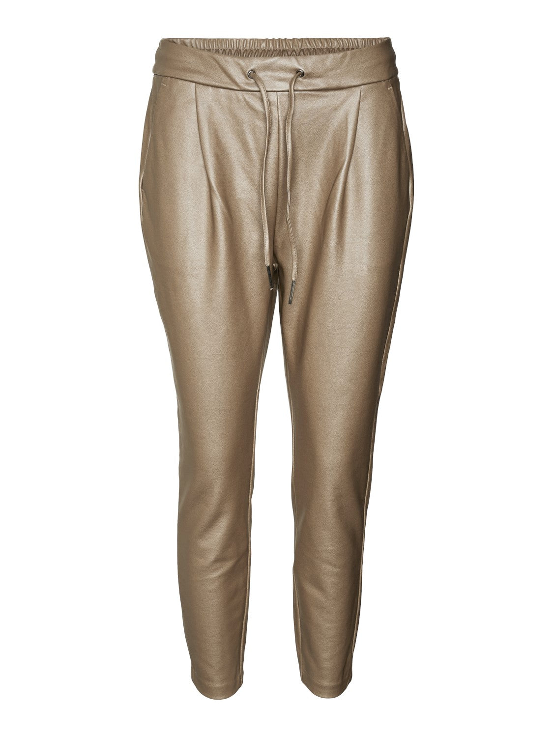 Eva Brown Lentil Coated Trousers