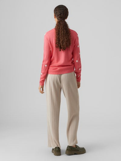 Tinsel Pink Rudolph Print Jumper