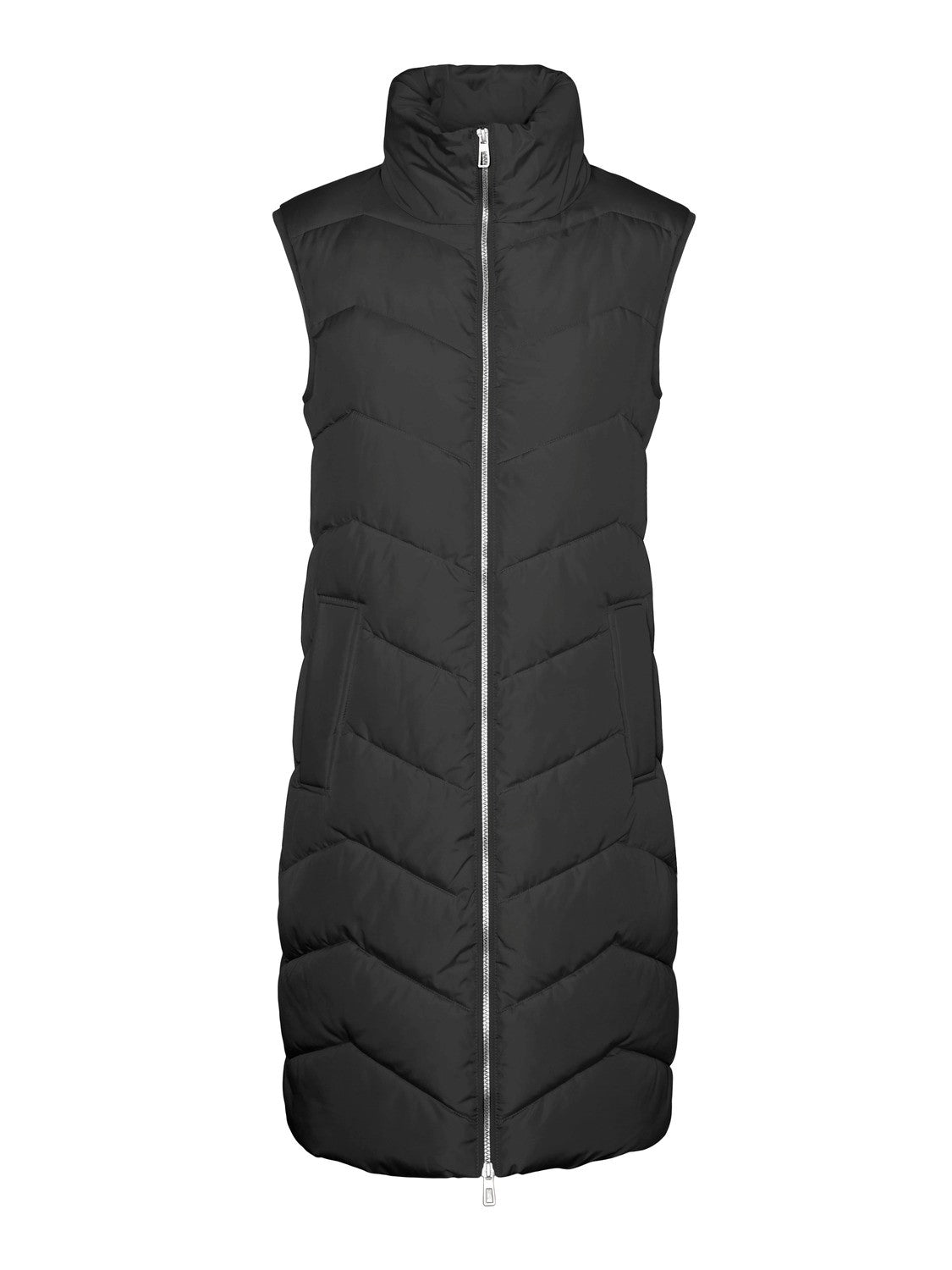 Liga Black Funnel Neck Gilet