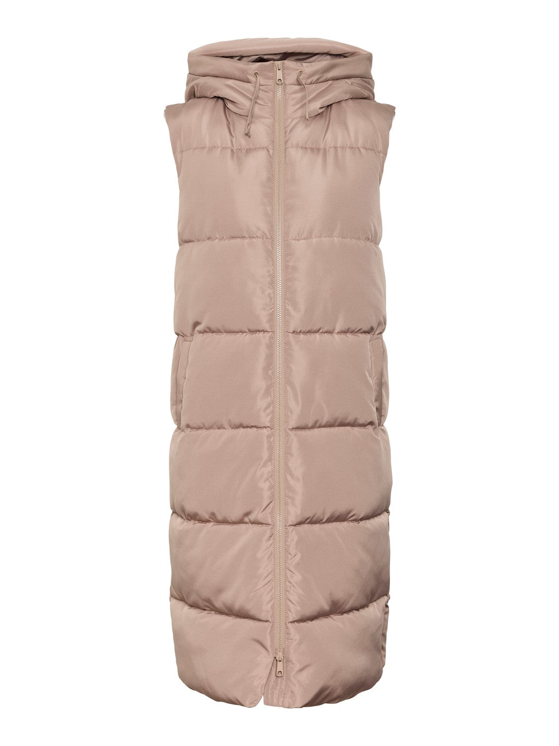 Ligaane Taupe Grey High Neck Gilet