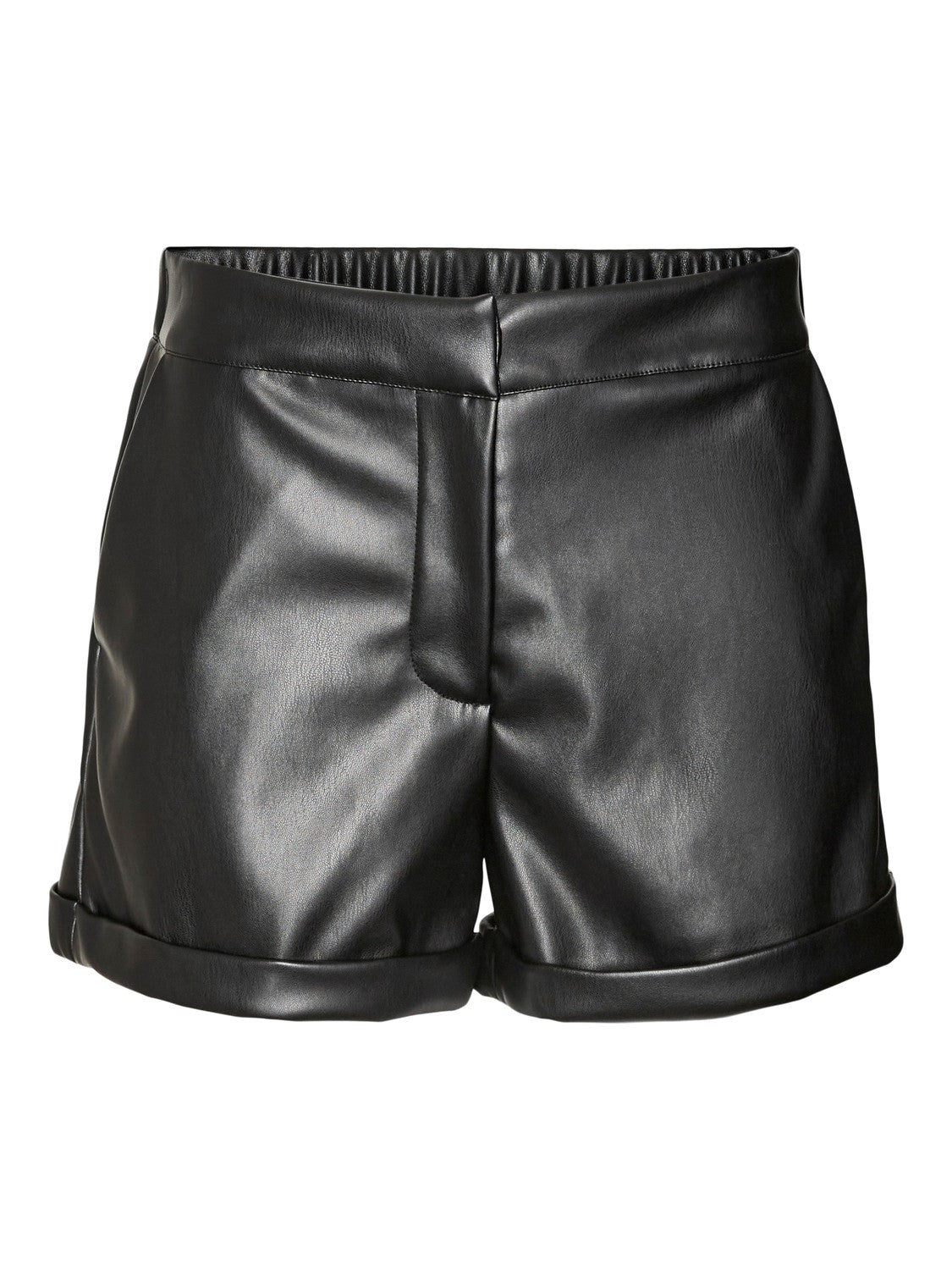 Sof Black Faux Leather Shorts