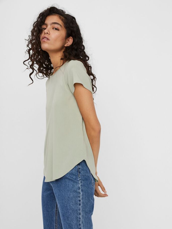 Becca Sage Green Plain T-Shirt