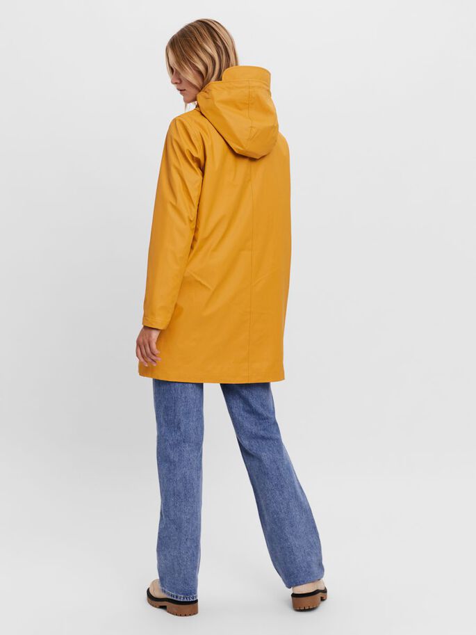 Asta Yellow Amber Long Rain Jacket