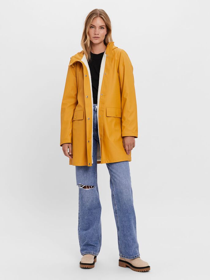 Asta Yellow Amber Long Rain Jacket