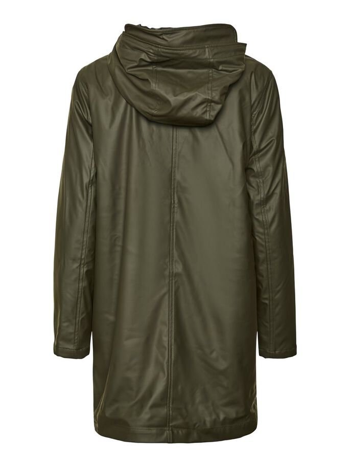 Asta Green Peat Long Rain Jacket