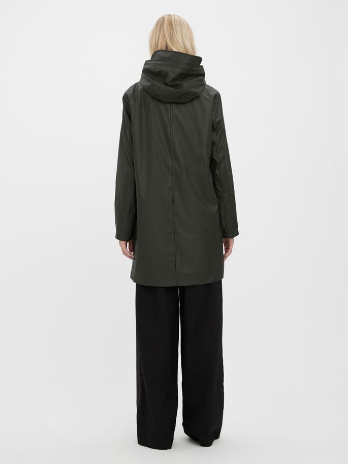 Asta Green Peat Long Rain Jacket