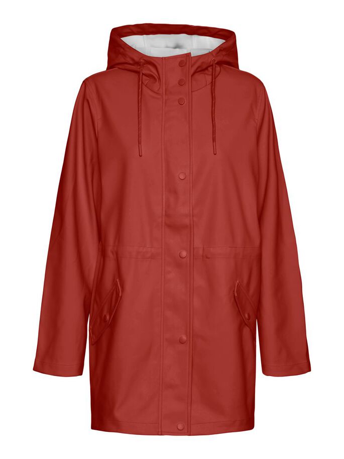 Malou Chili Red Coated Rain Jacket