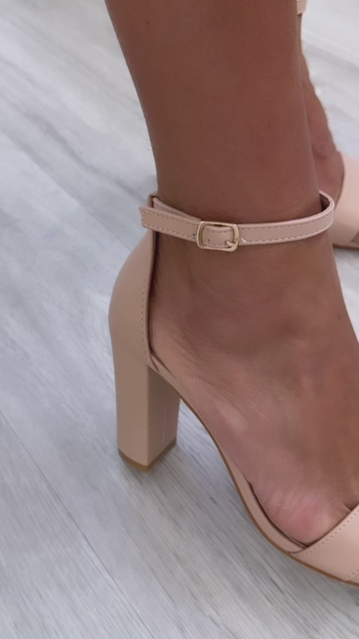 Ciara Beige Strap Sandals