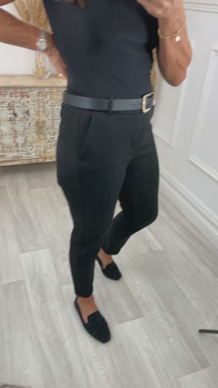 Maya Black Tailored Trousers