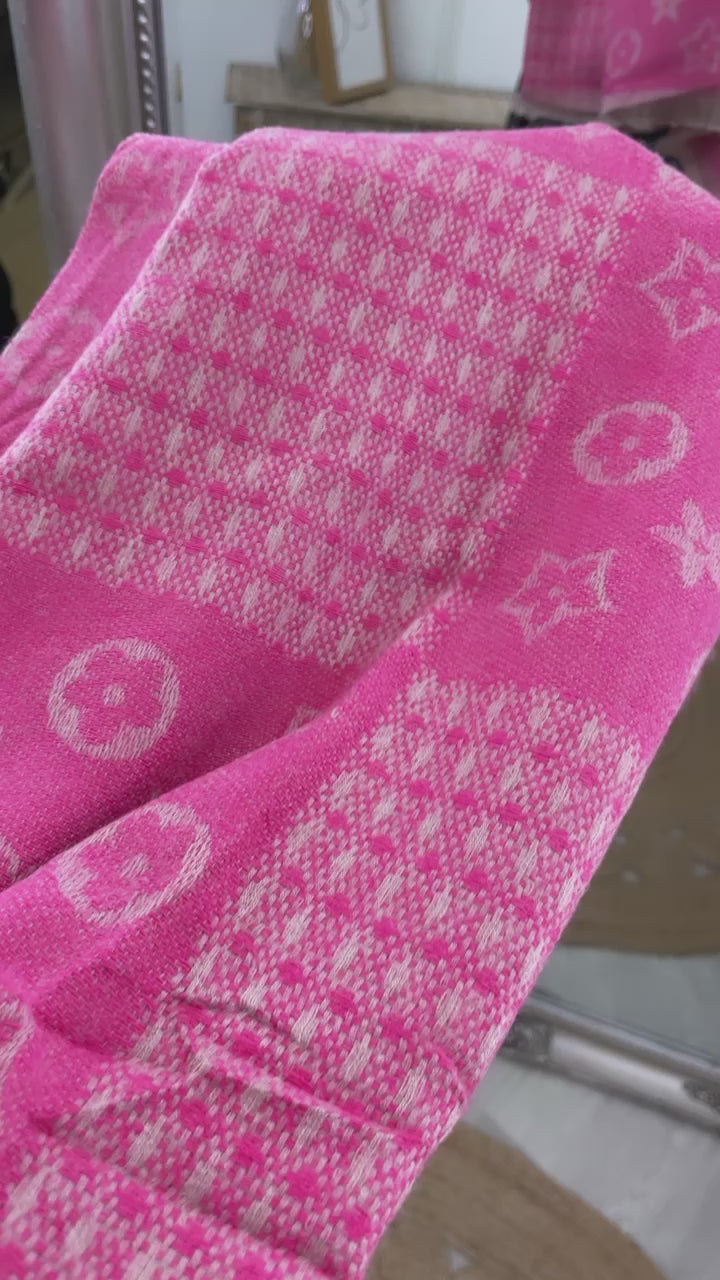 Cindy Pink Pattern Scarf
