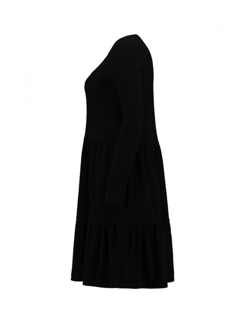 Alva Black Smock Knitted Dress