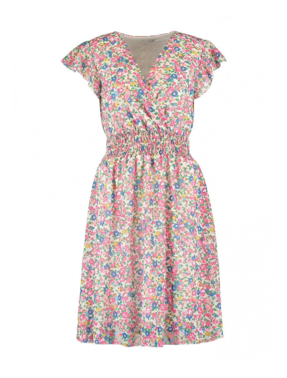 Serena Offwhite Floral Mini Dress