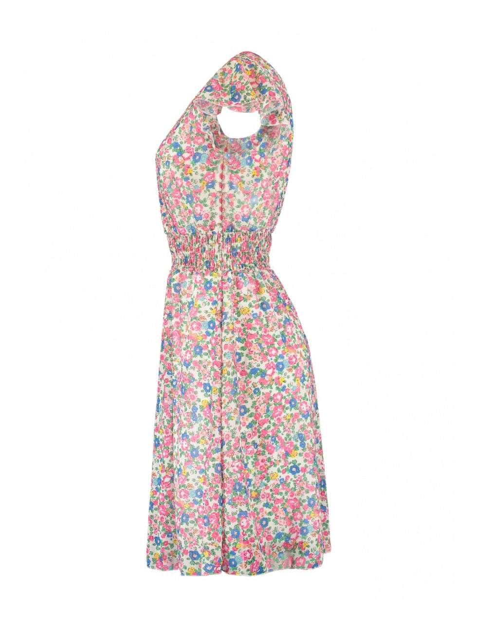 Serena Offwhite Floral Mini Dress