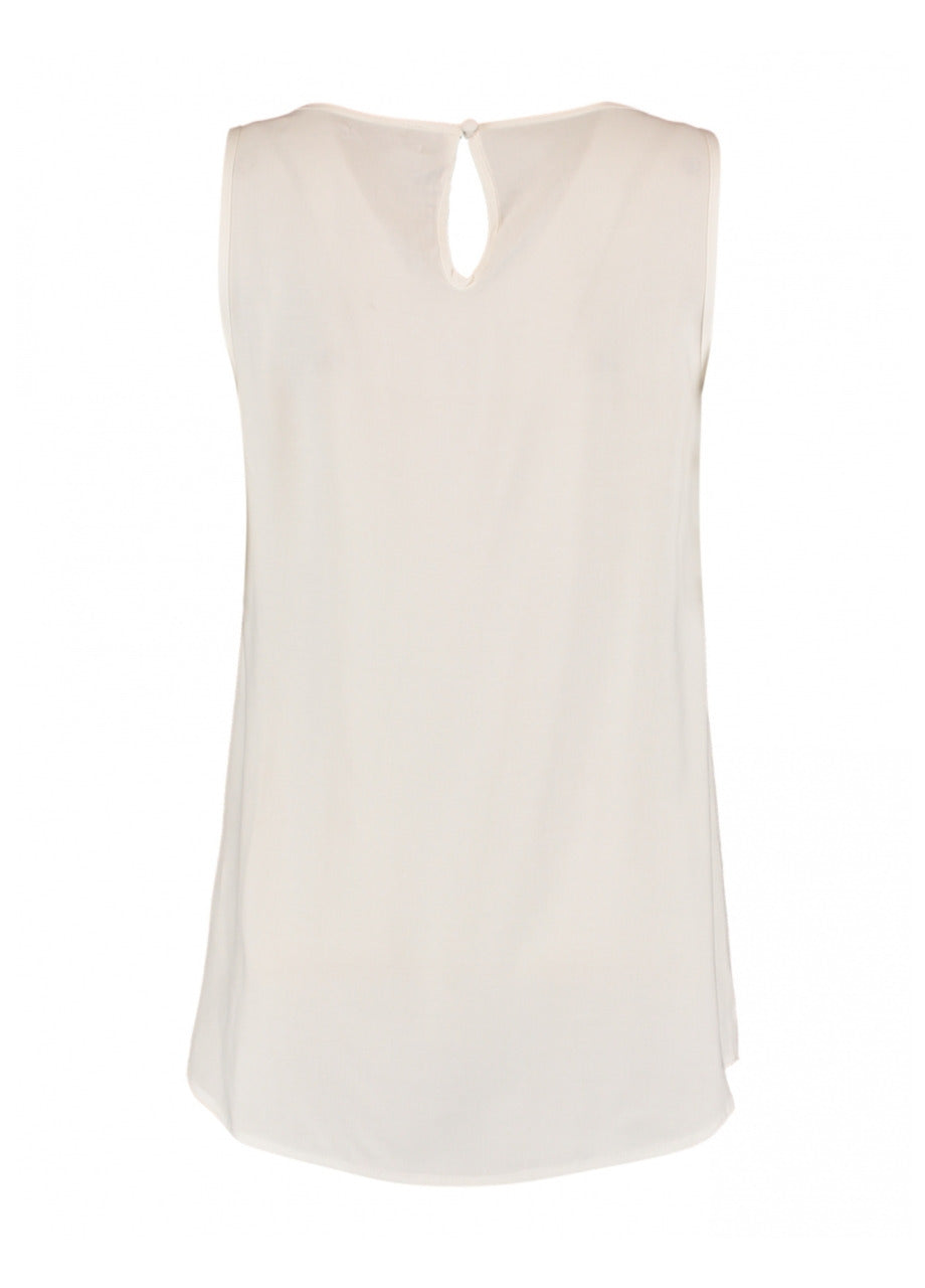 Robina Offwhite Sleeveless Top