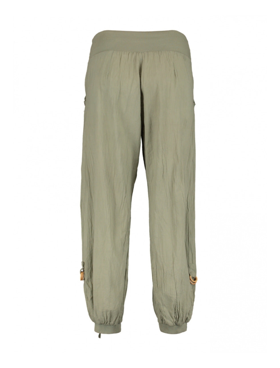 Jola Khaki Button Detail Harem Trousers