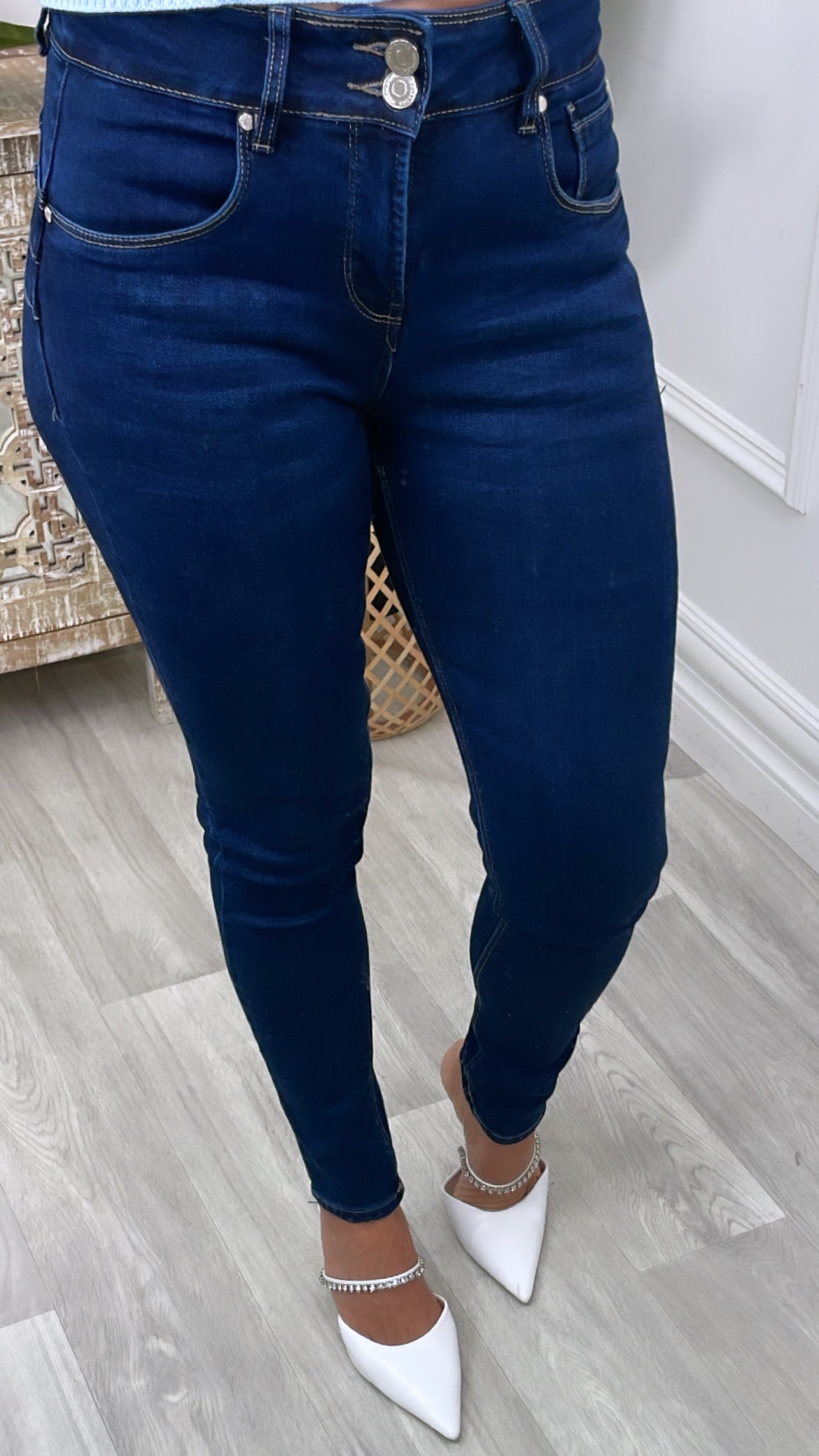 Keena Dark Wash Skinny Jeans