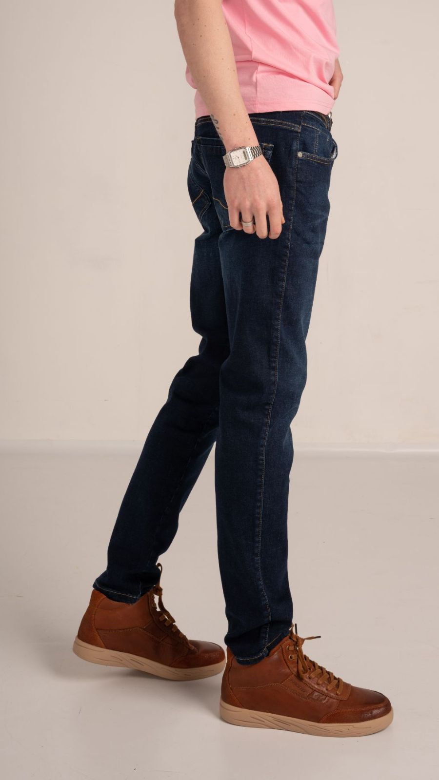 Andres Dark Blue Slim Stretch Jeans