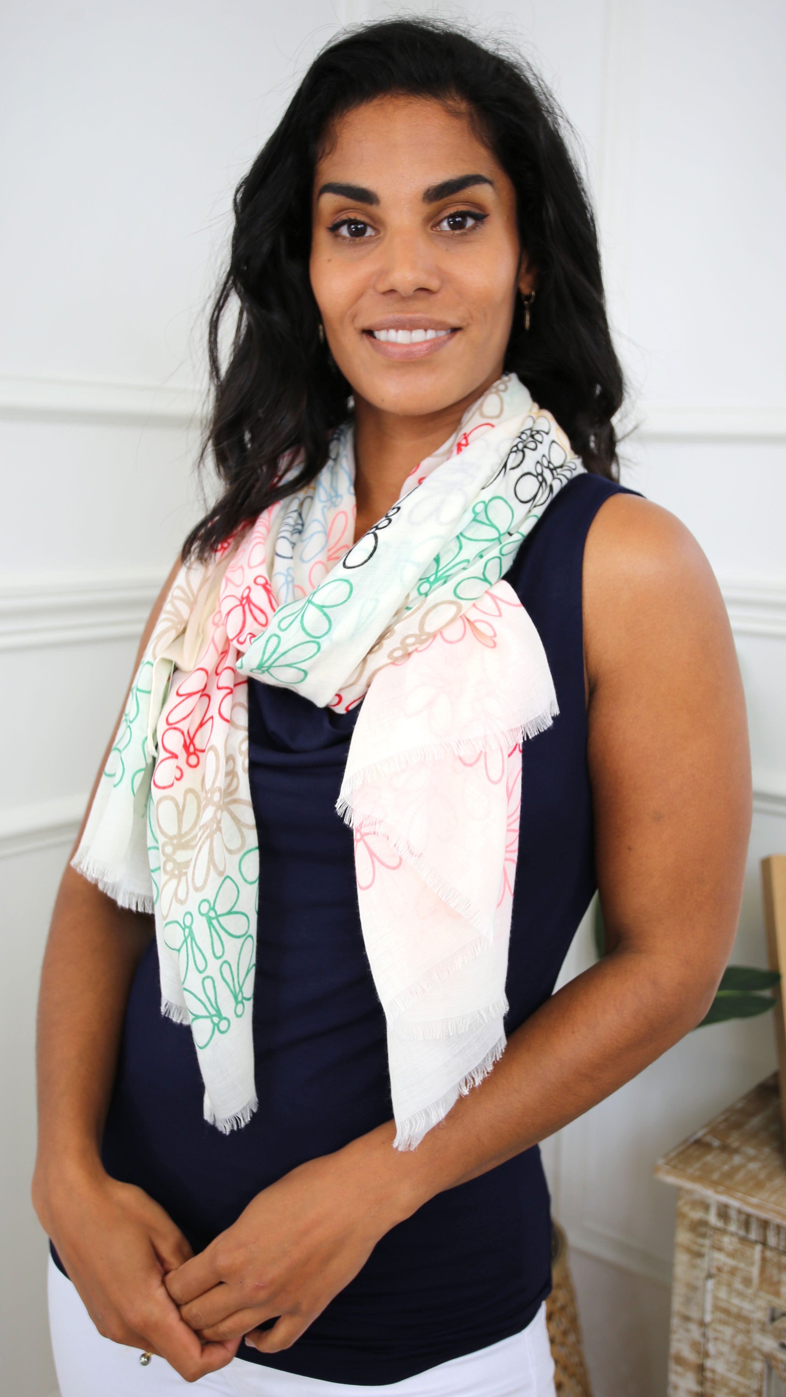 Santana Beige Diverse Scarf
