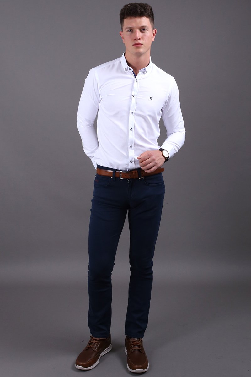 Lolland White Oxford Shirt