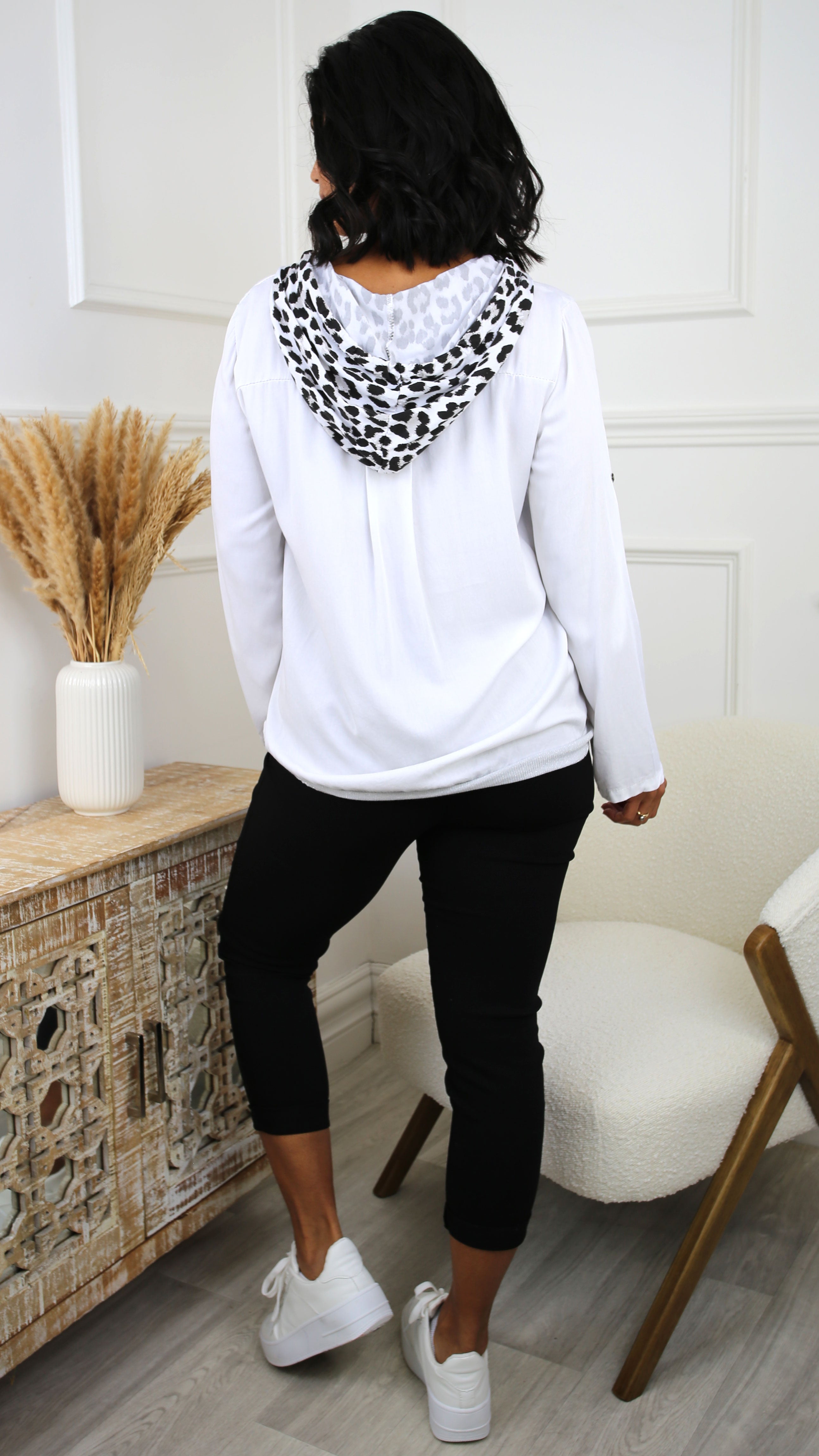 Loreta Black Ankle Grazer Joggers