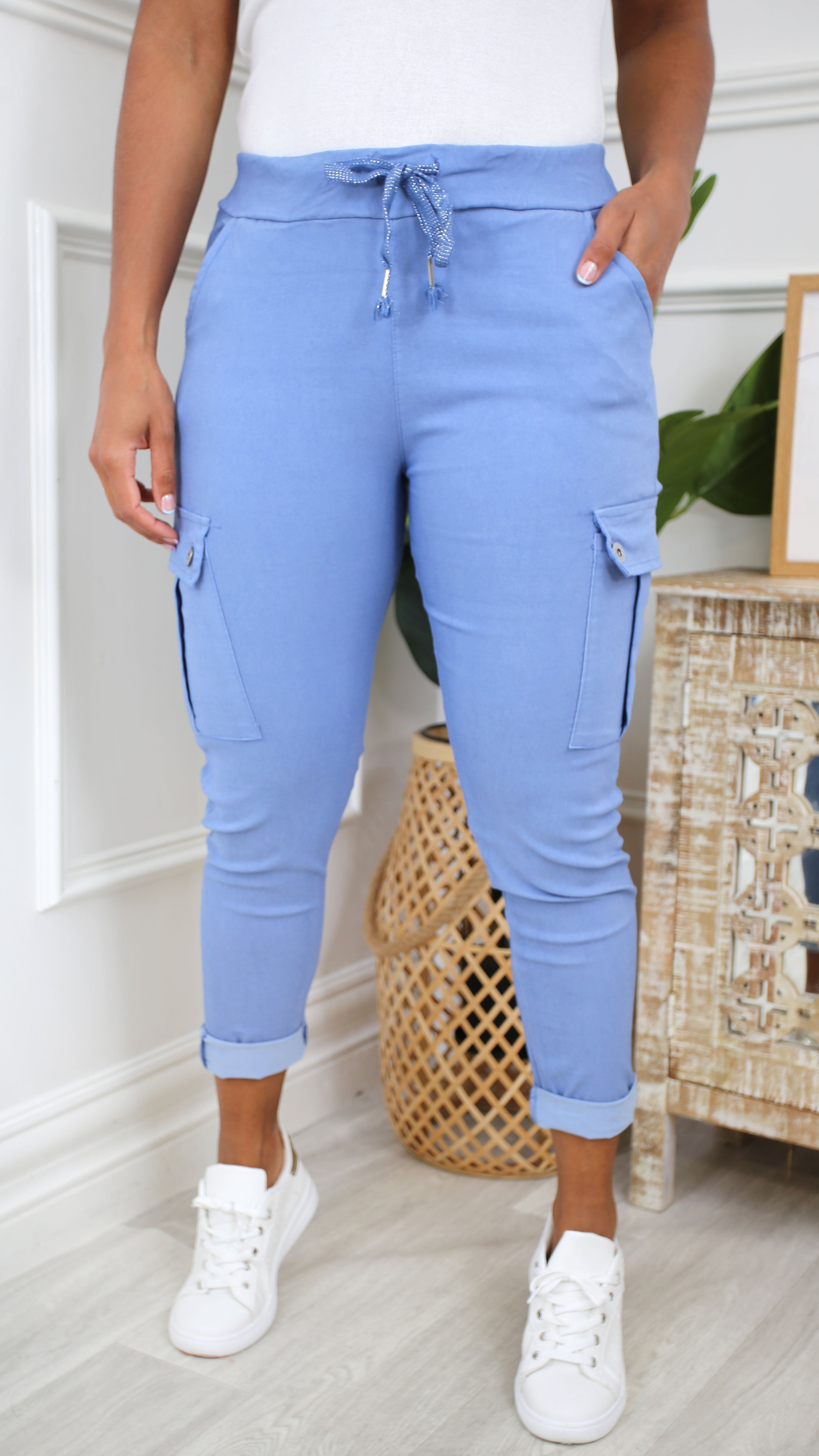 Sonia Denim Cargo Chino Joggers