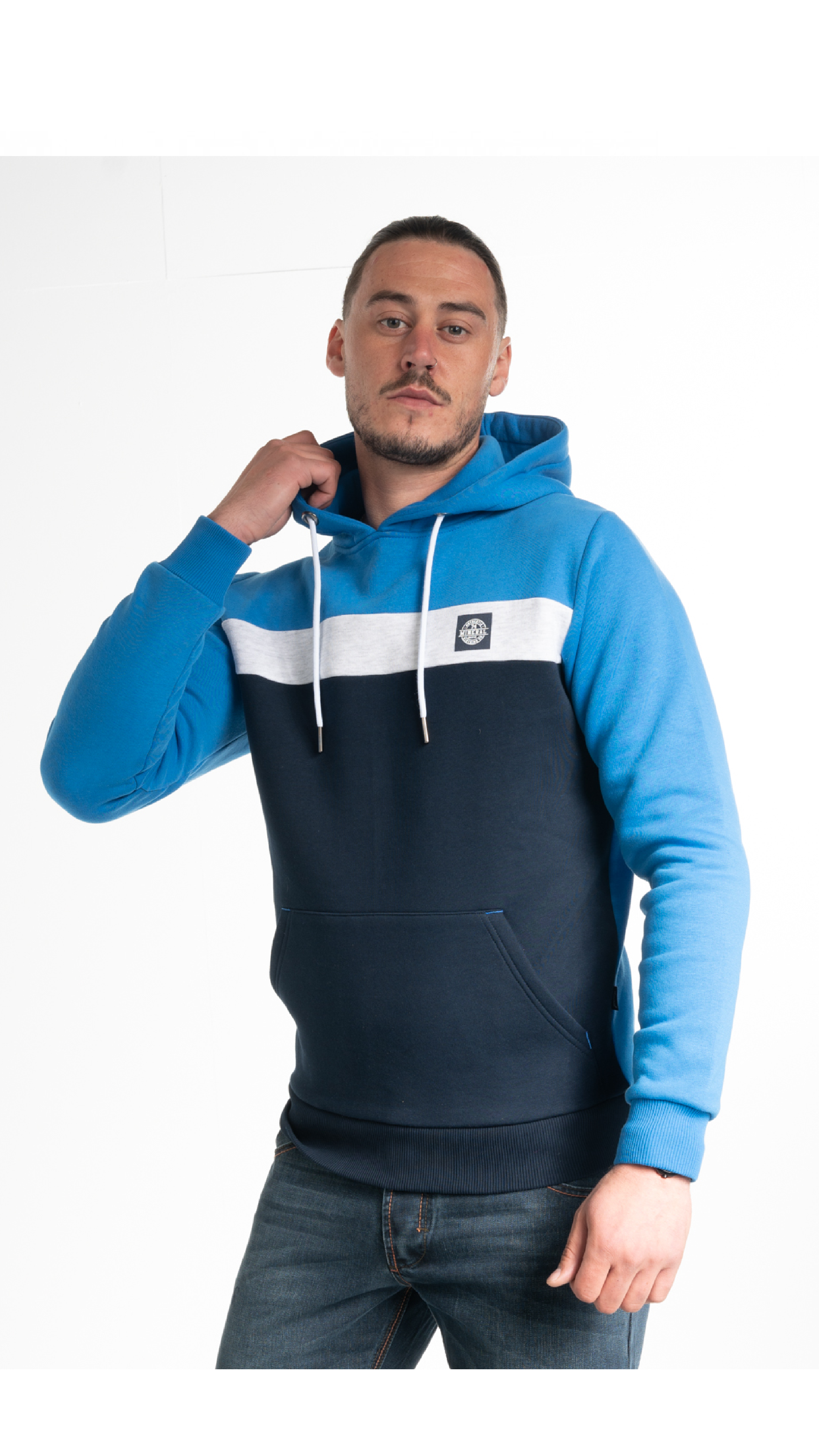 Andros Blue Overhead Hoodie