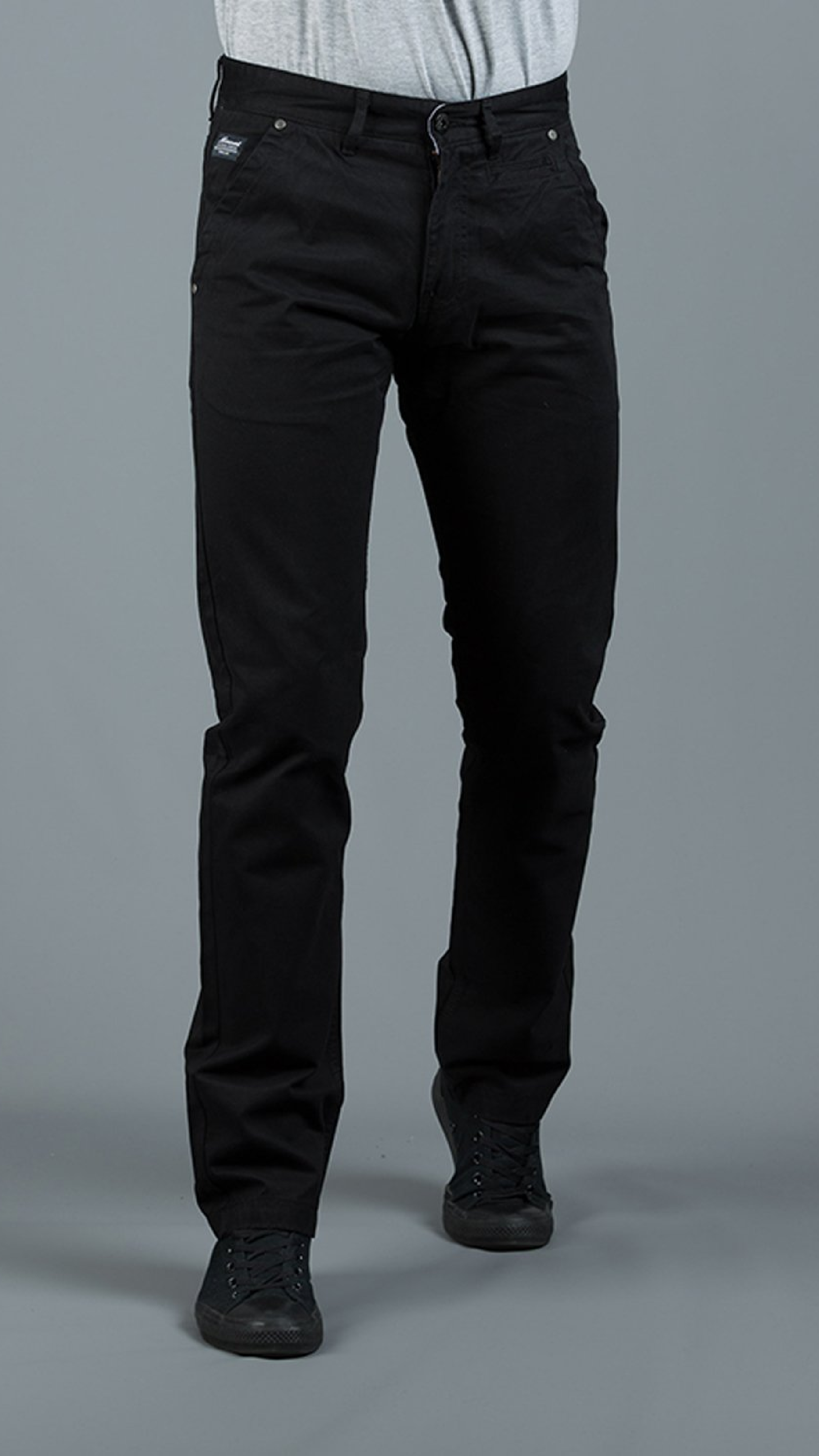 Jonnie Black Cotton Chinos