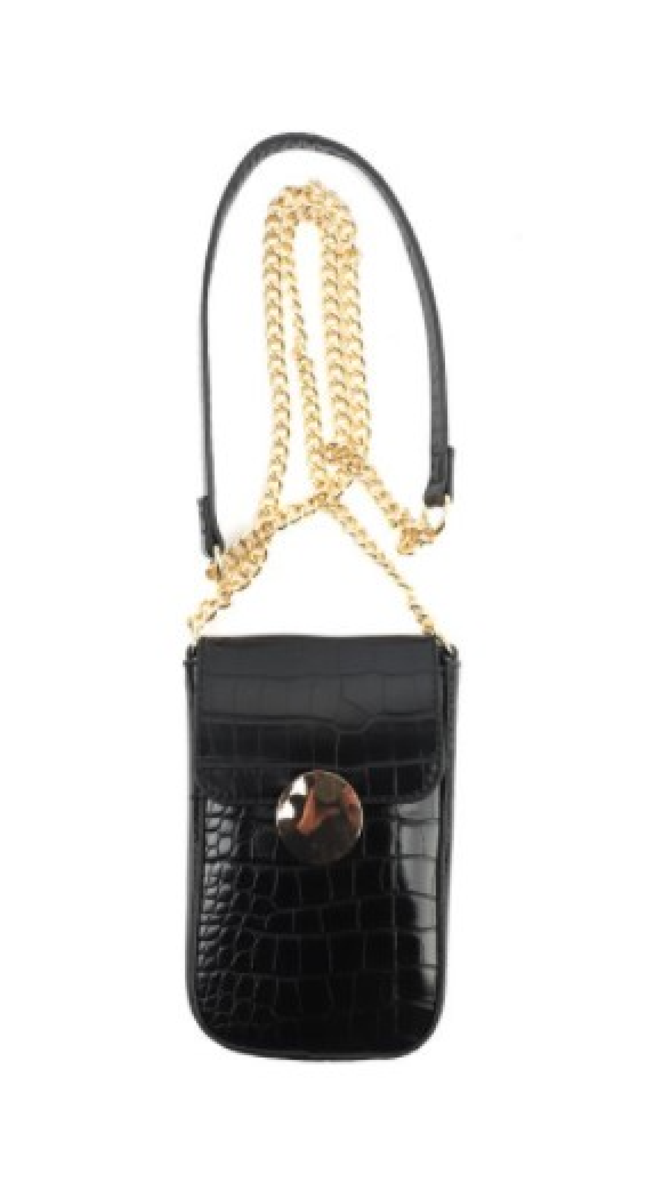 Laura Gold Chain Phone Pouch