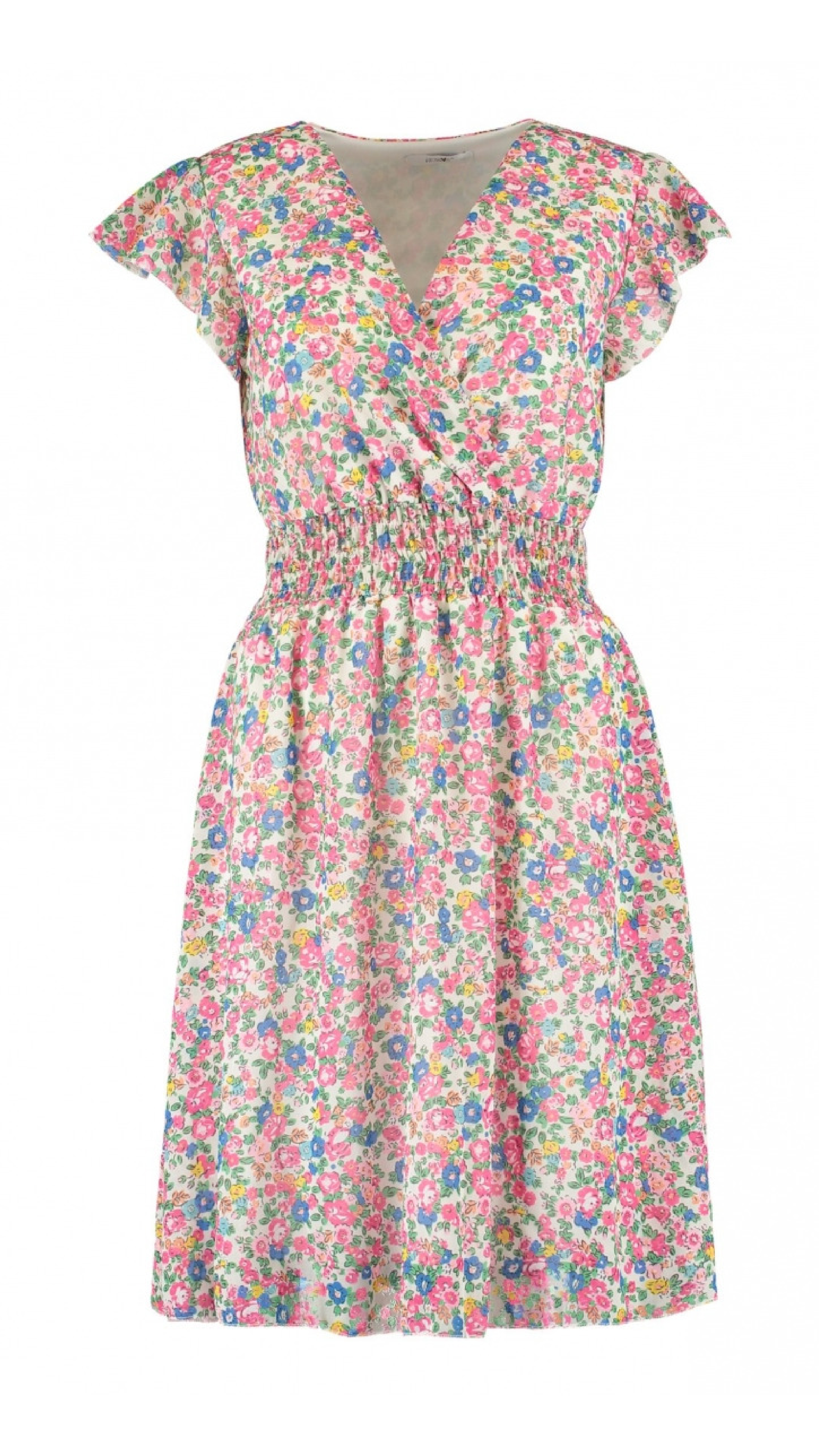 Serena Offwhite Floral Mini Dress