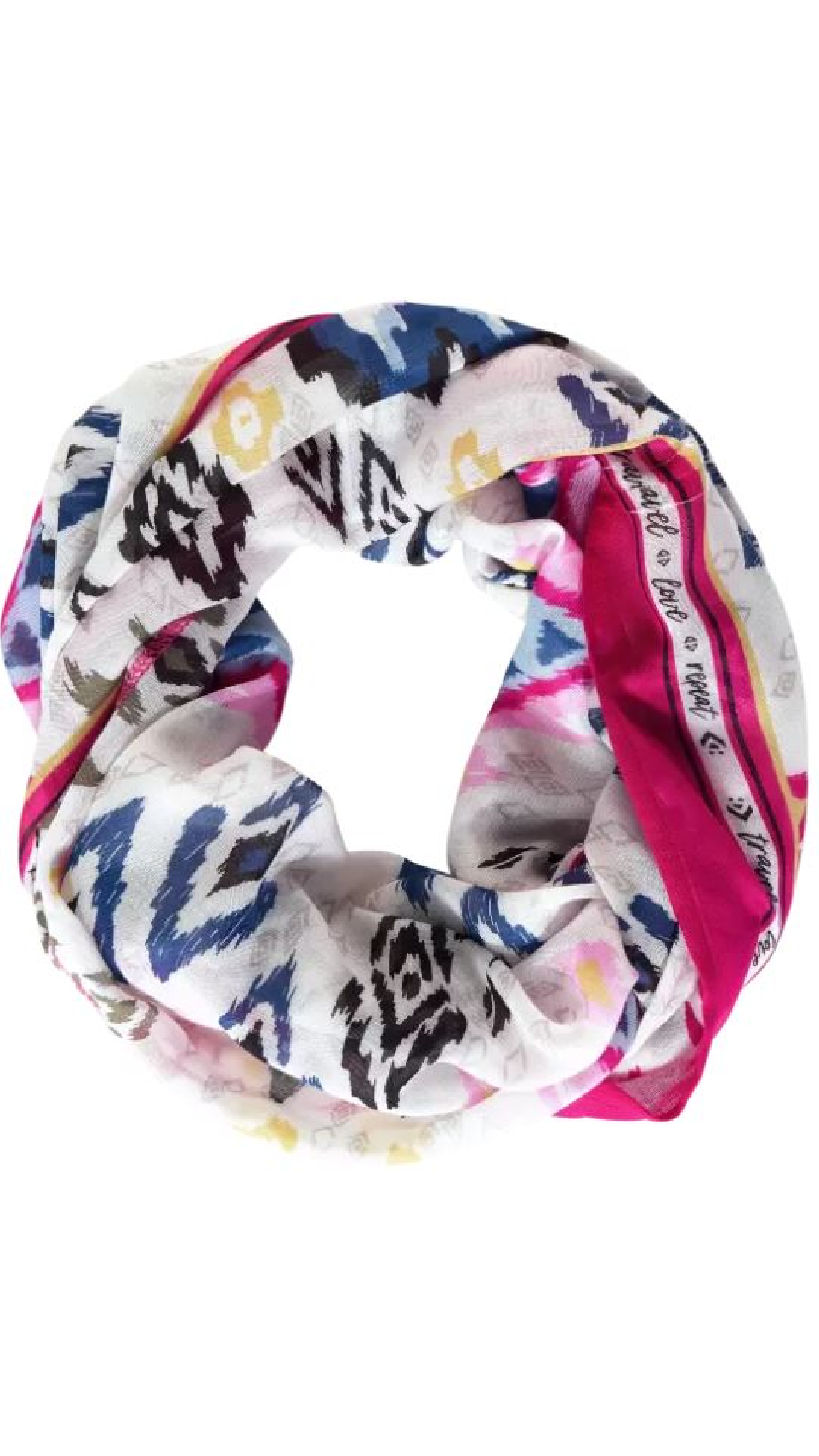 Zenni White Loop Scarf