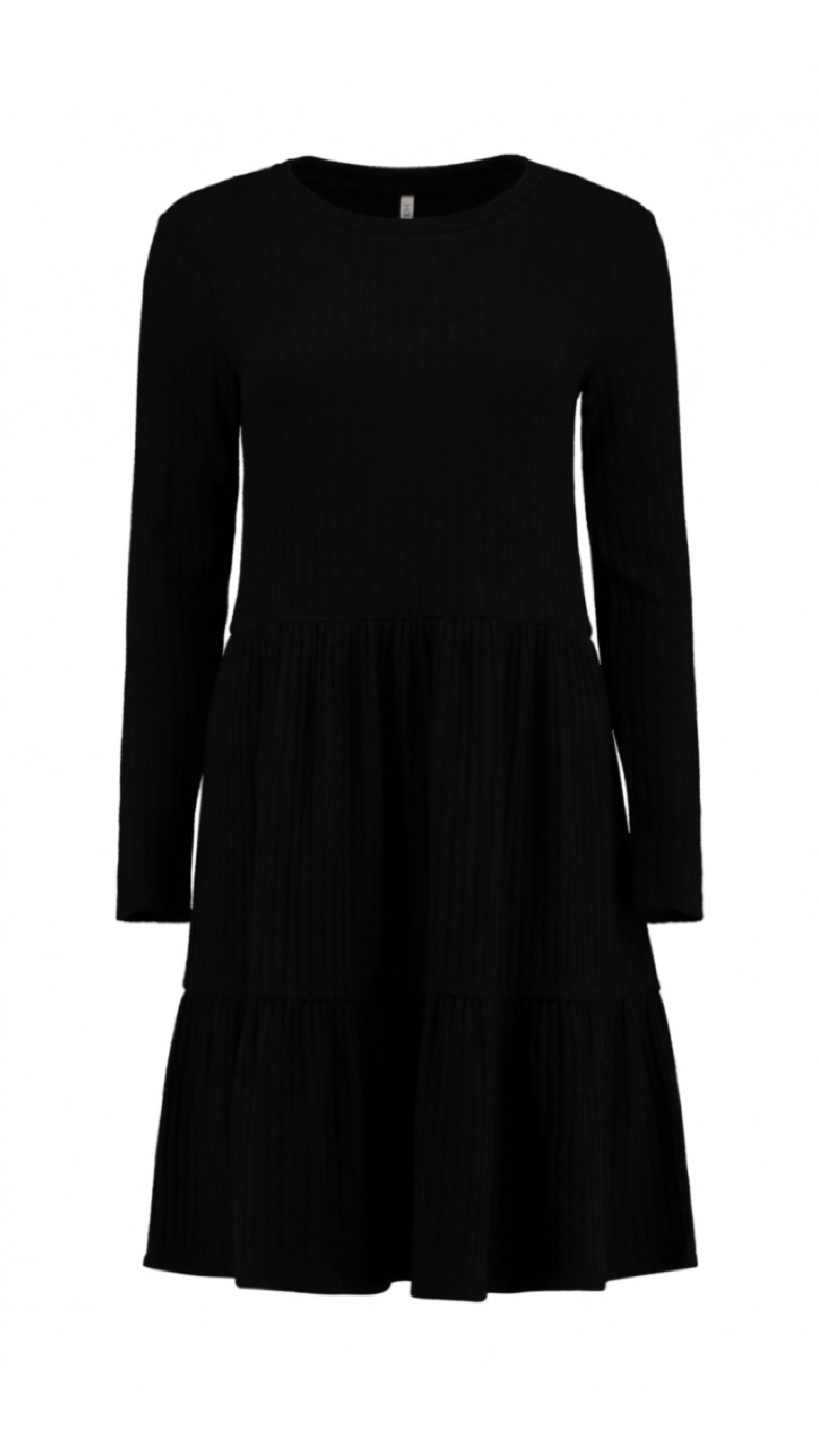 Alva Black Smock Knitted Dress