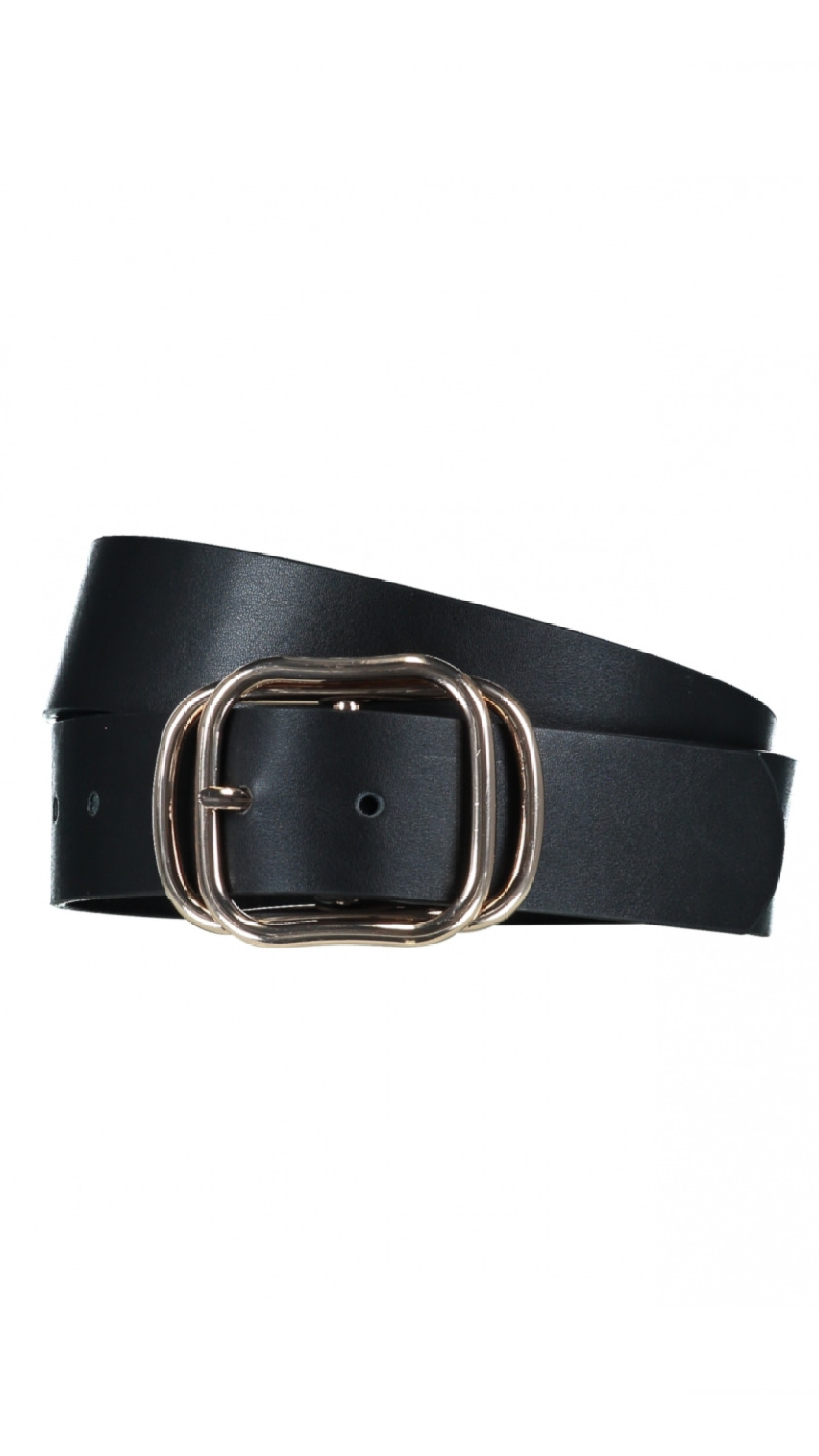 Valery Black Dual Buckle Belt