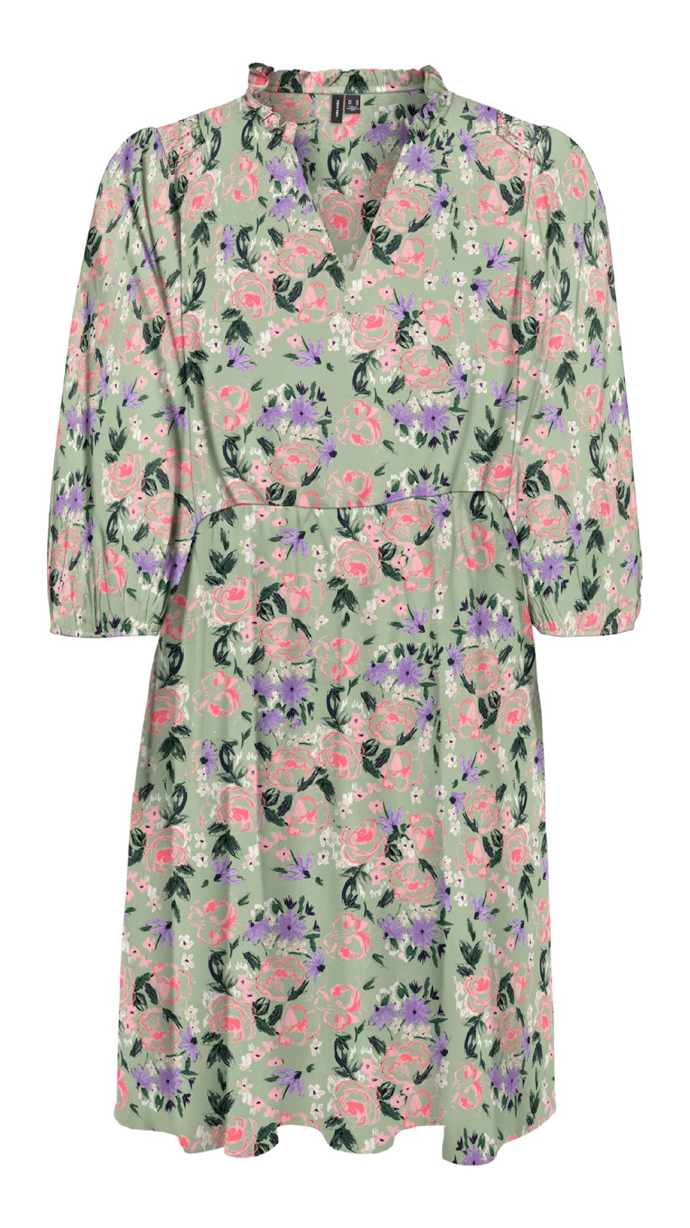 Serenity Reseda Green Floral Skater Dress