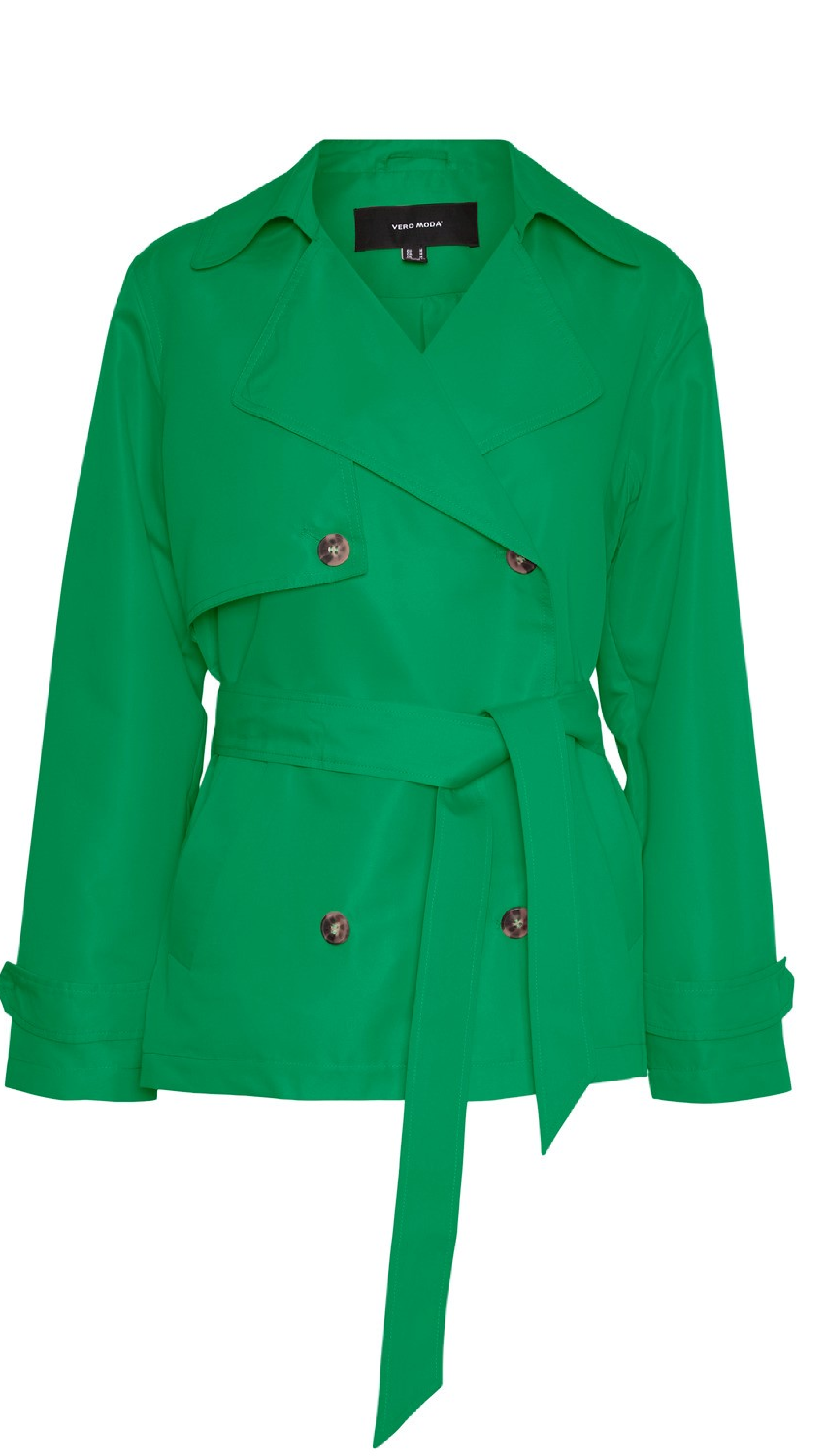 Pernillemie Green Short Trench Coat