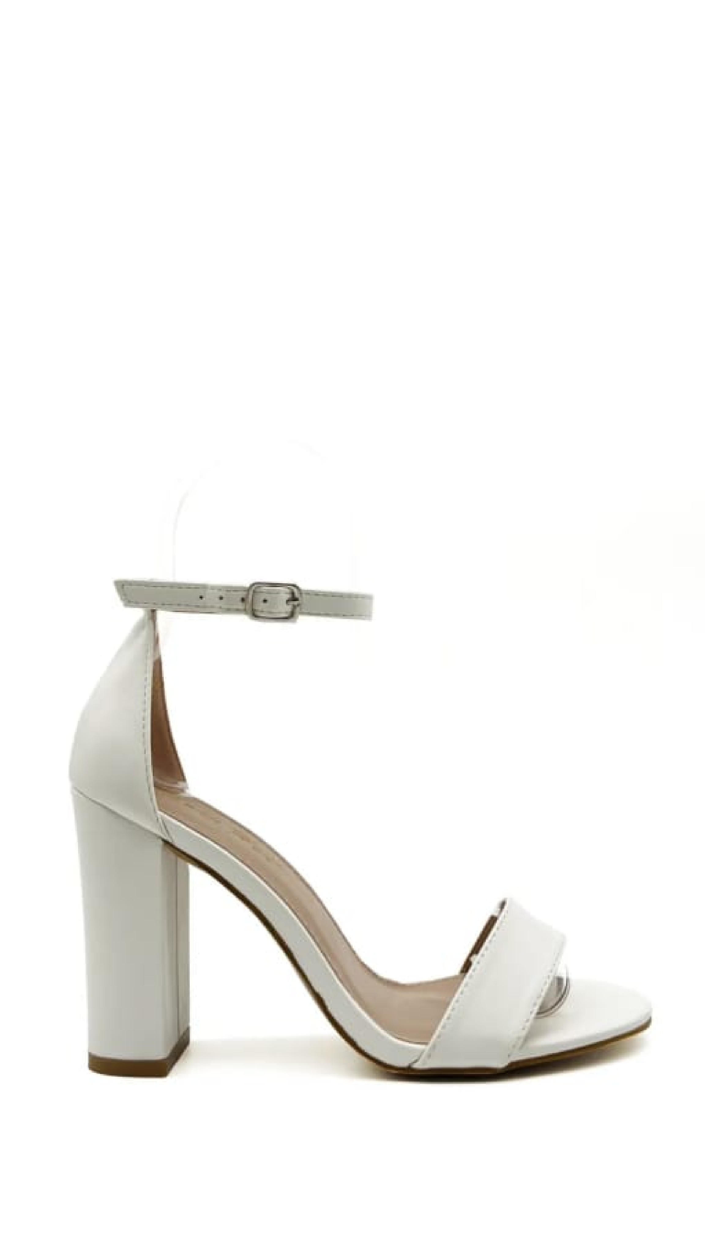 Ciara White Strap Sandals