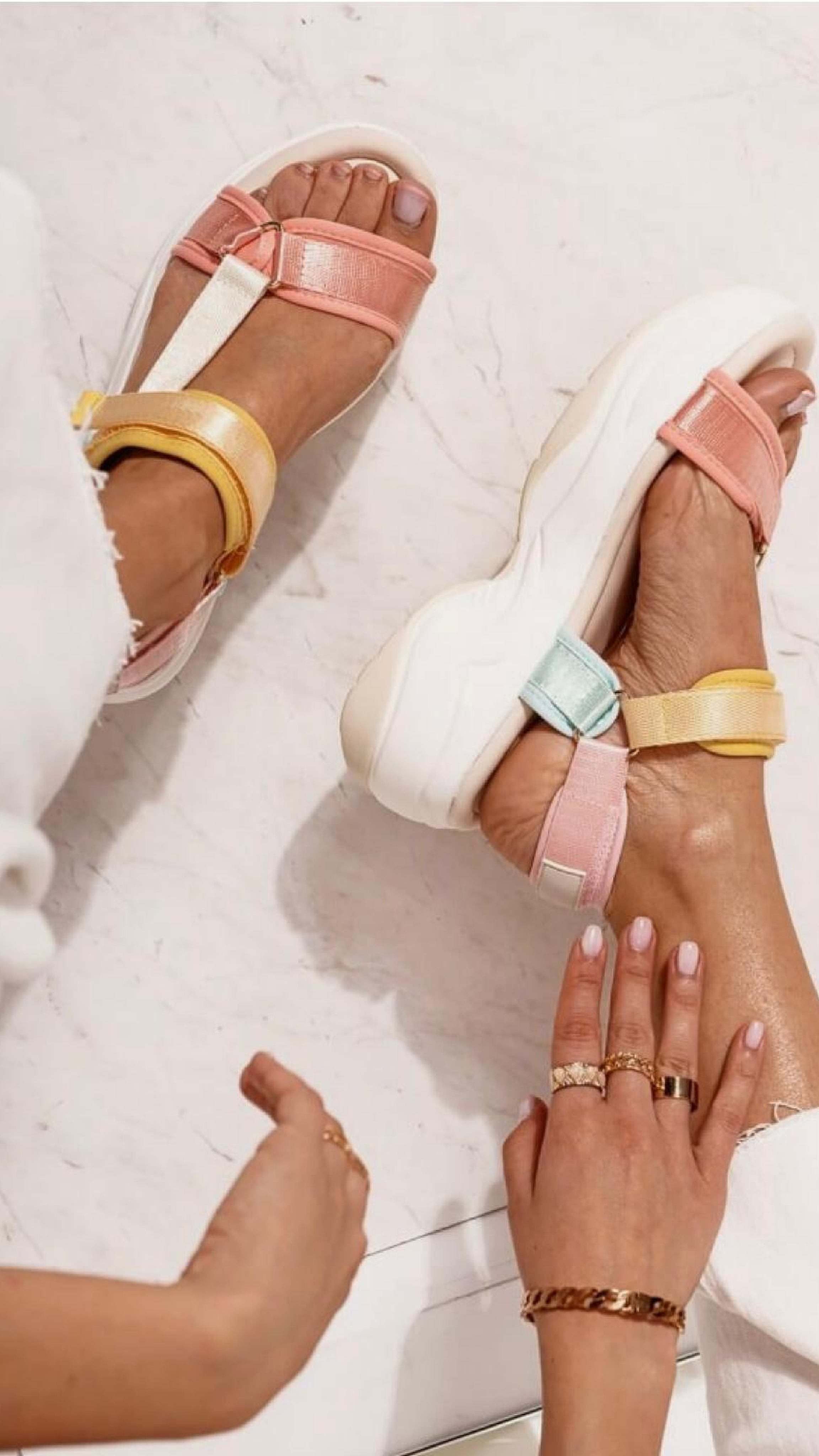 Taylor Multicolour Chunky Platform Sandals