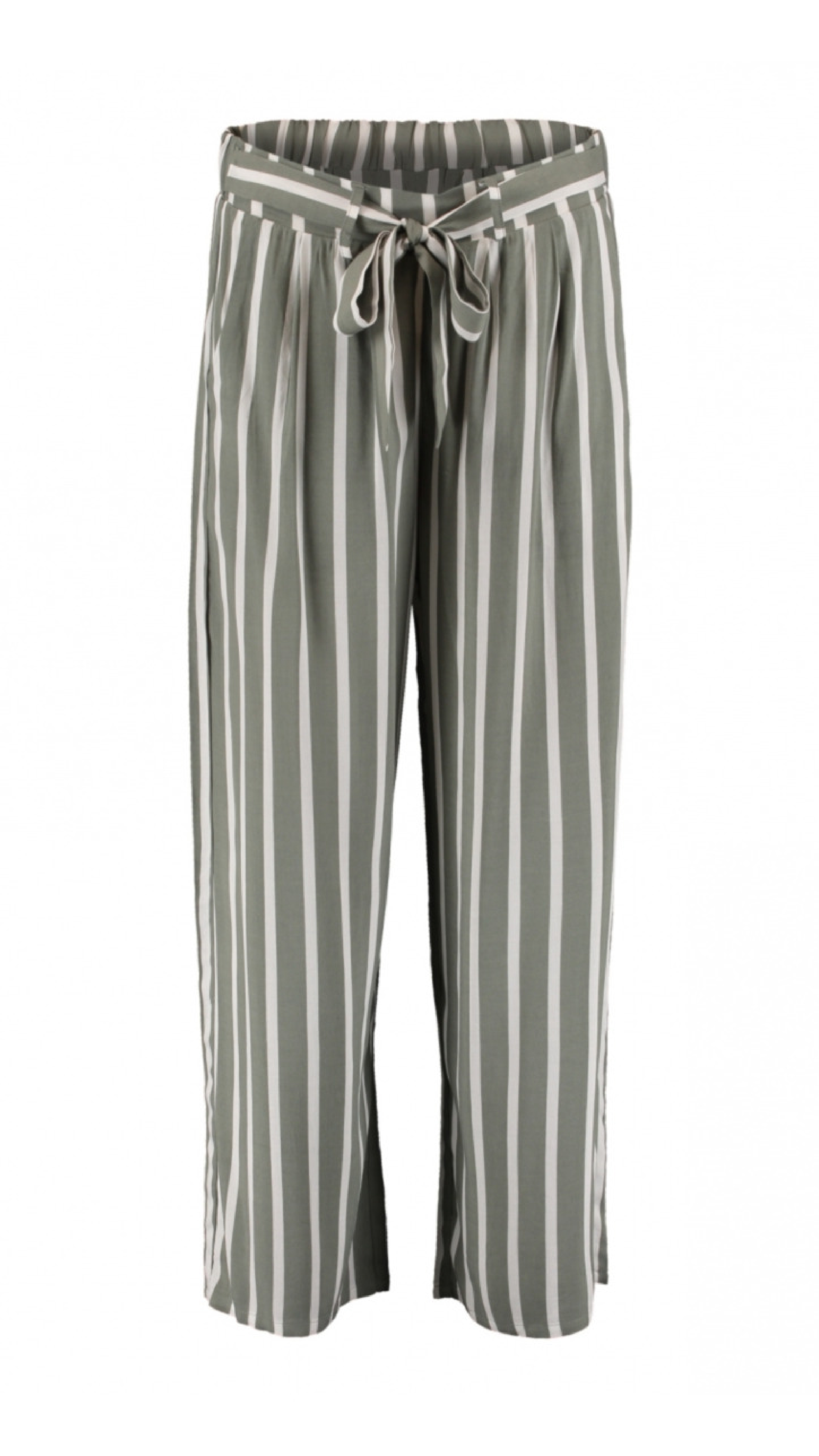 Cira Khaki White Stripe Trousers