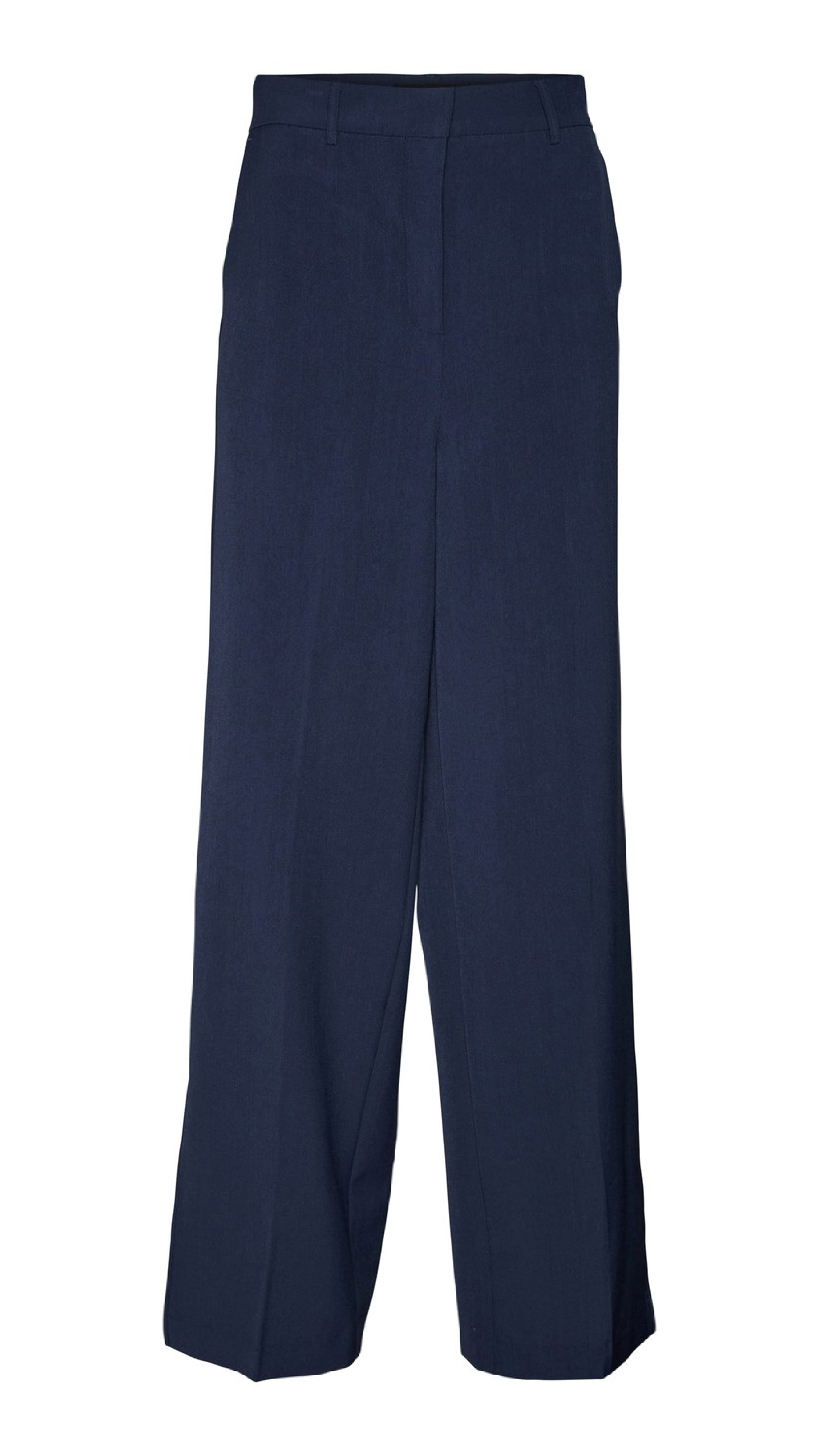 Troiantaia Navy Side Slit Trousers