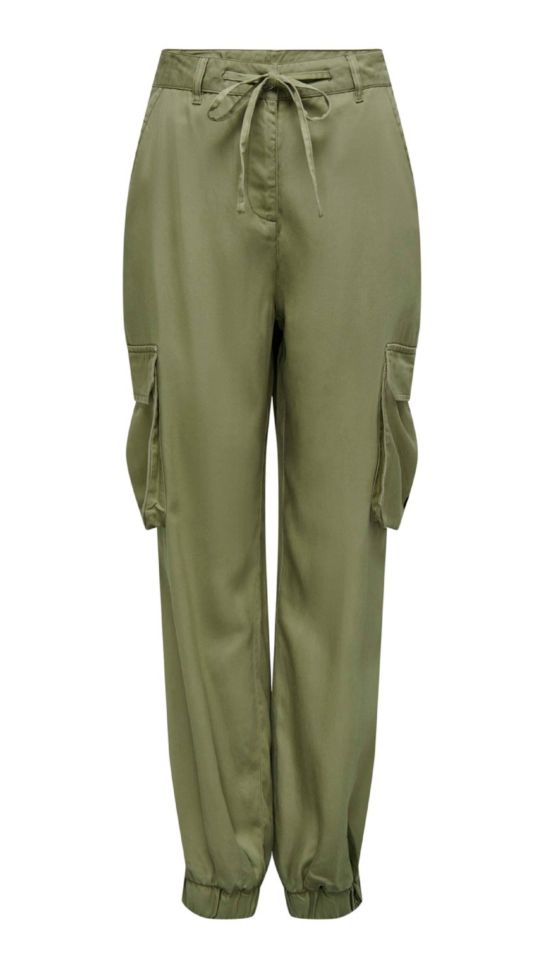 Kenya Aloe Green Utility Cargo Trousers